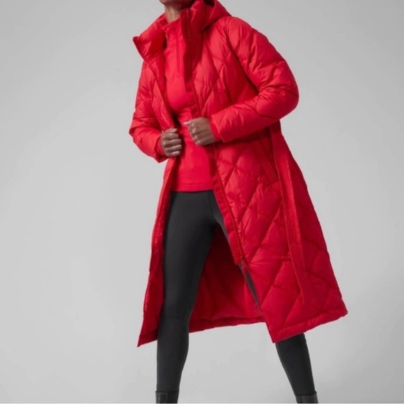 Athleta Jackets & Coats Nwt Athleta Boulevard Down Duster Belted